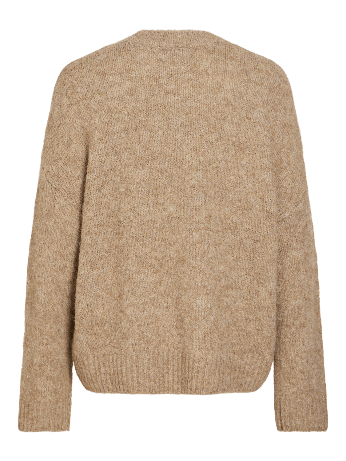 VIBOWS Pullover - Dark Natural Melange - VERO MODA & VILA Bergvik